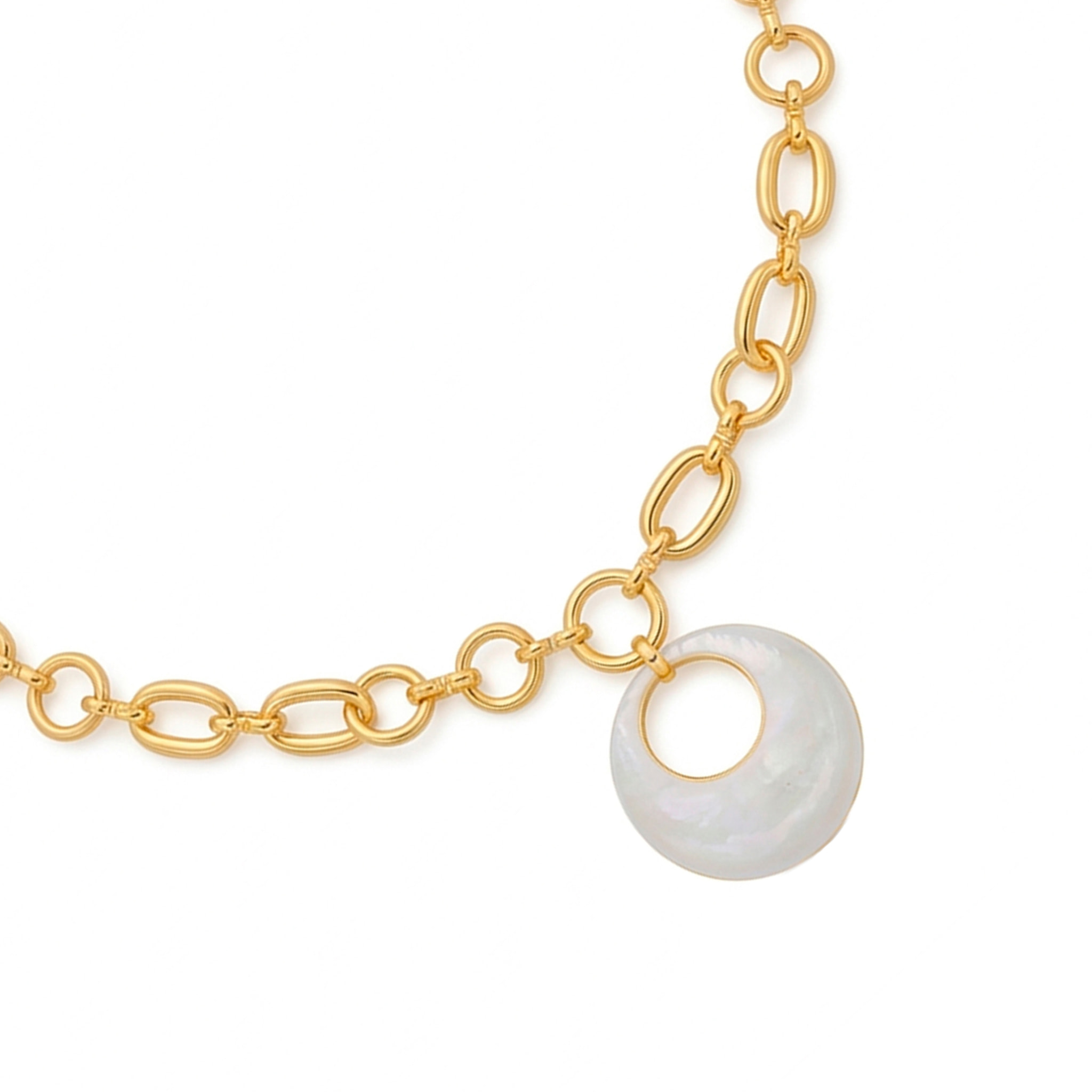 Collar Aisal acabado oro amarillo 18k