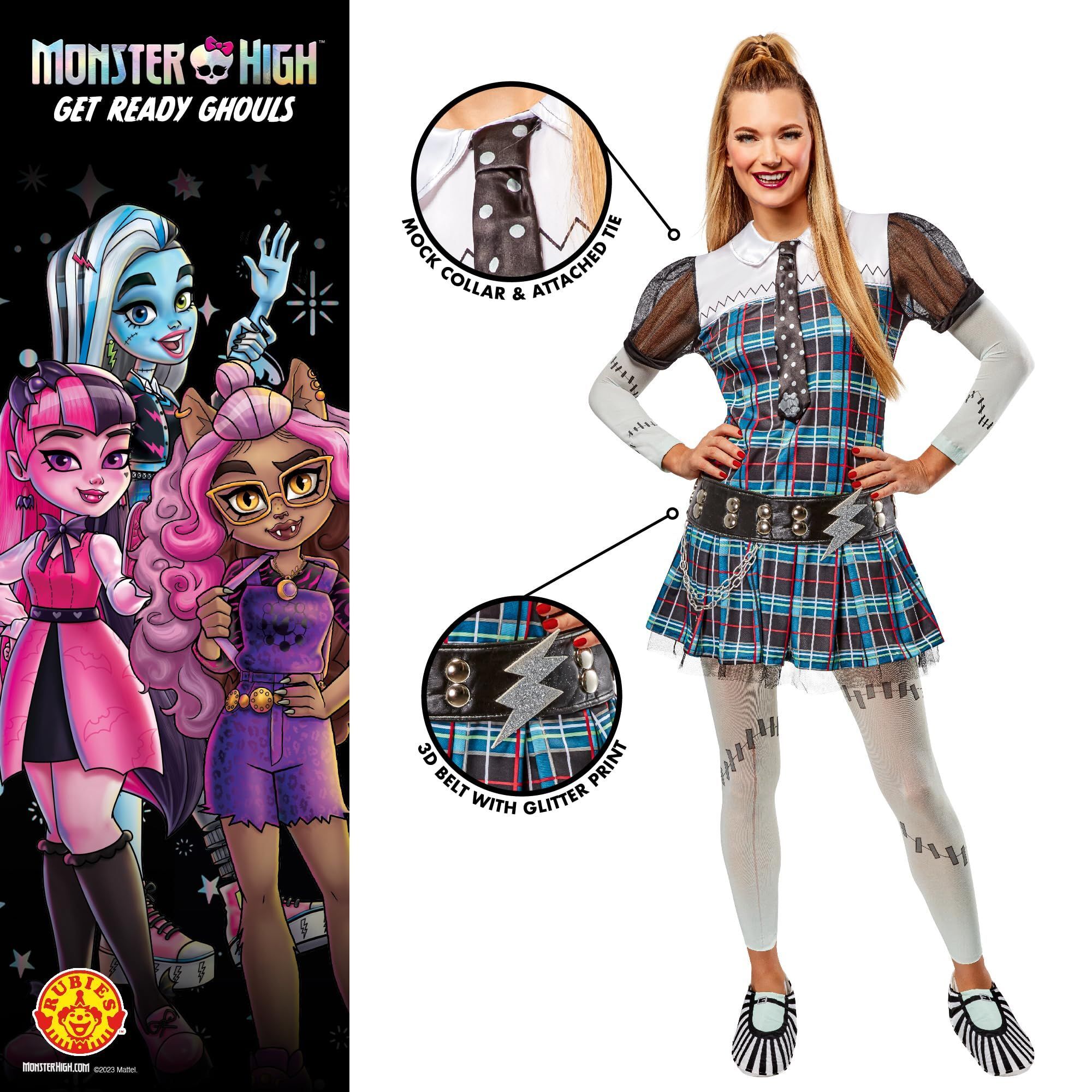 DISFRAZ FRANKIE STEIN DELUXE MONSTER HIGH ADULTO