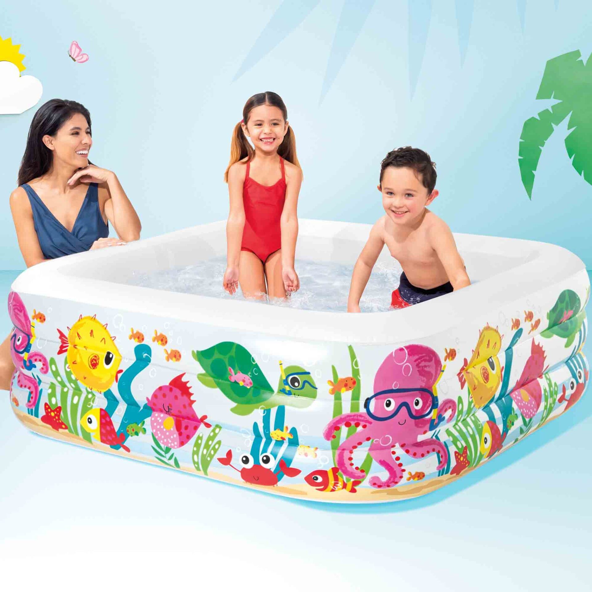 Intex Piscina Acquario, Colori Assortiti, 159x159x50 cm