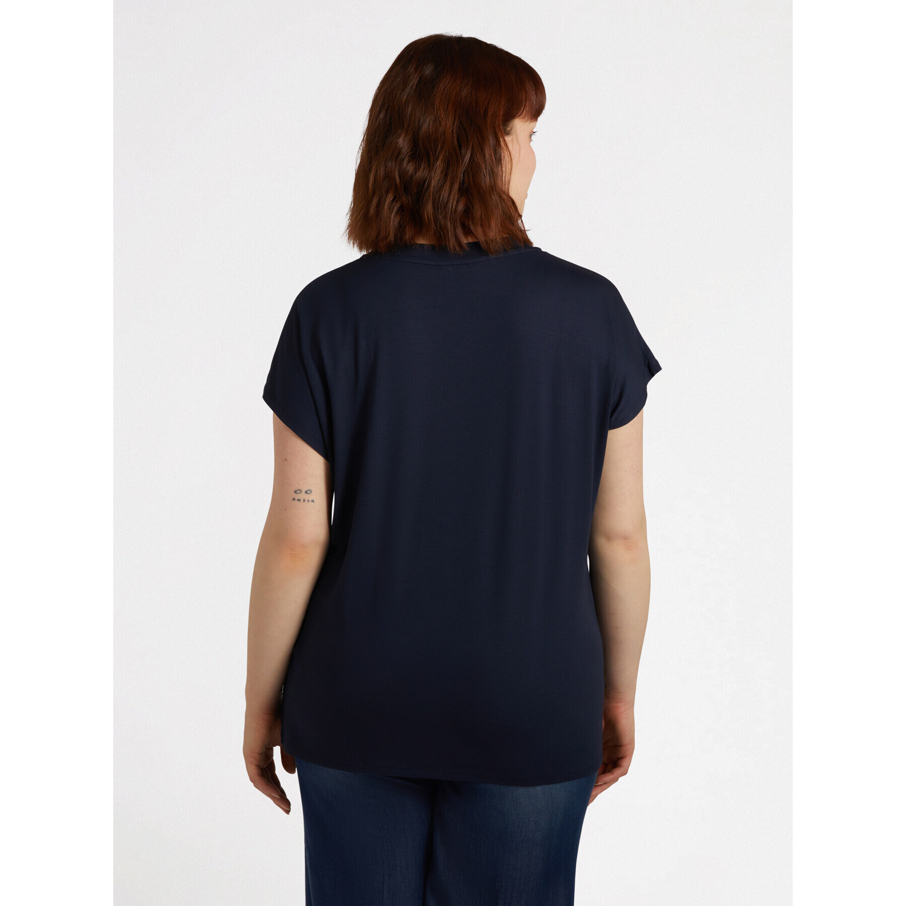 Fiorella Rubino - Camiseta con bordado estilo bandana - Azul
