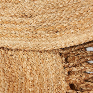 Tapis jute fait main motif géométrique JEDU