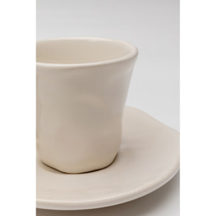 Tasses à espresso Organic crème set de 6 Kare Design