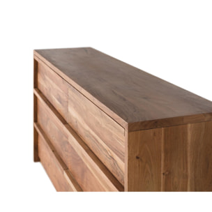 Aparador de Madera de Acacia Estilo Rústico Moderno