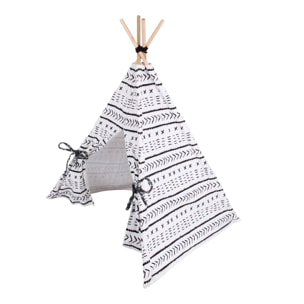 Well Home Carpa-Tipi para mascotas de lona 56x56x74cm