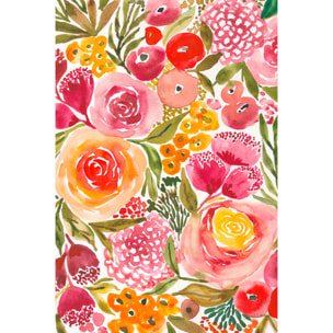 Tableau fleurs pivoine Tableau verre acrylique