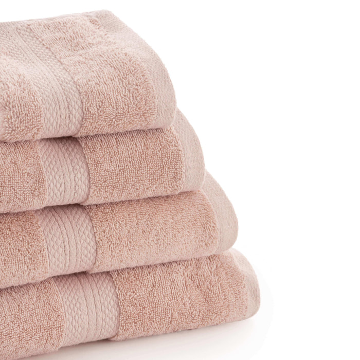 Serviette de bain 100% coton peigné 650 gr Light Pink