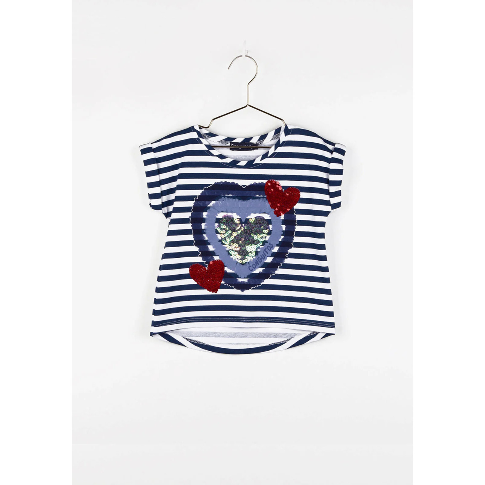 Camiseta con Diseño Frontal en Azul