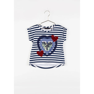 Camiseta con Diseño Frontal en Azul