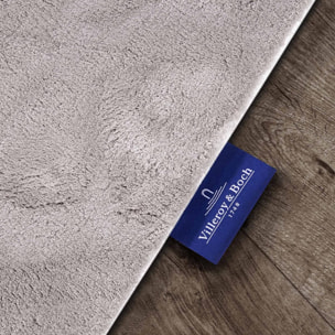 Tapis salon faux uni poils ras, tissé polyester confortable, anano