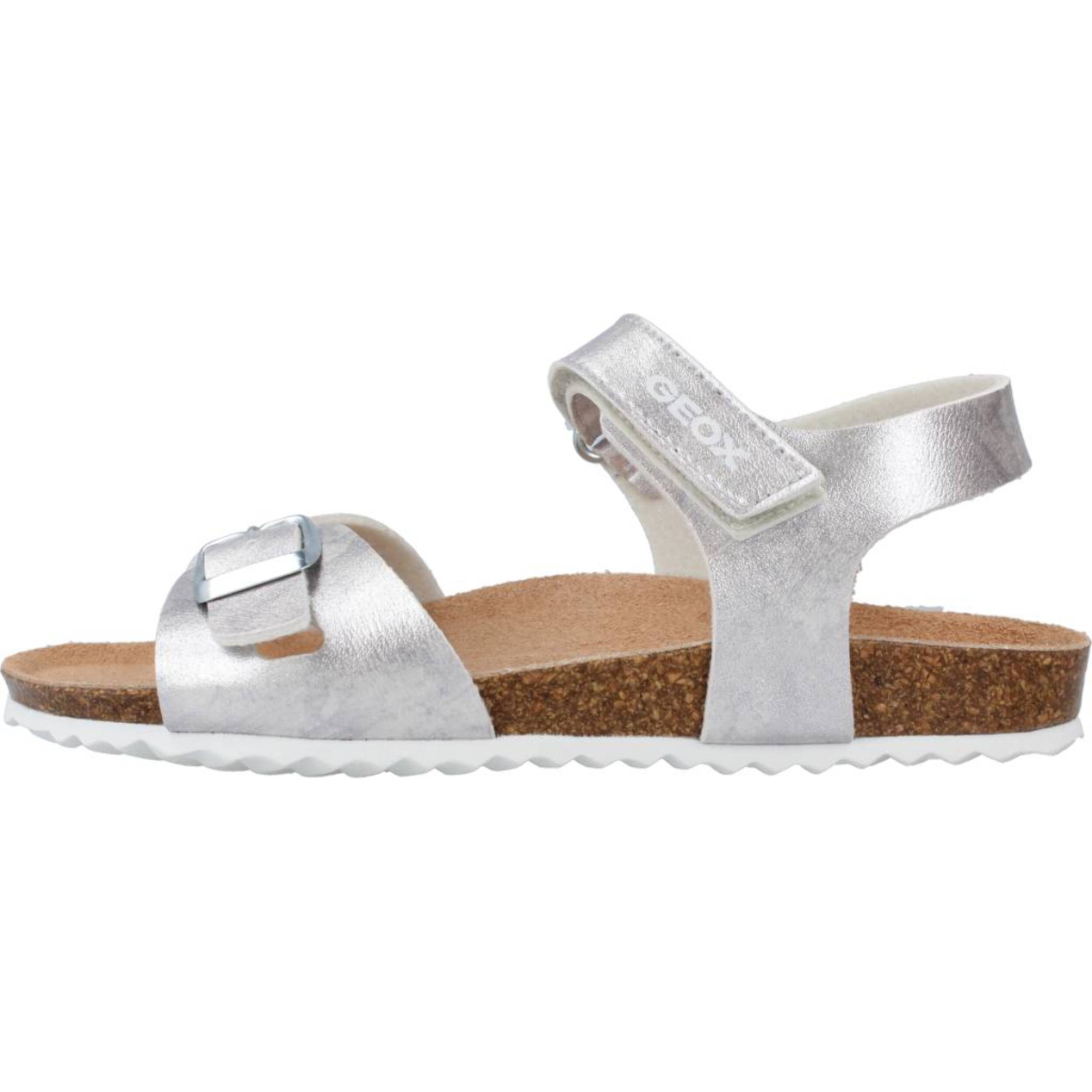 Sandalias Niña de la marca GEOX  modelo J ADRIEL GIRL C PLATA