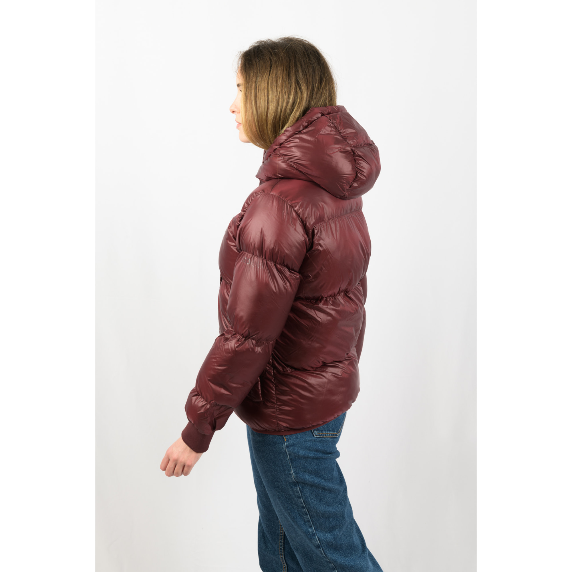 Chaqueta para mujer ECOON Monaco Short jacket - granate oscuro