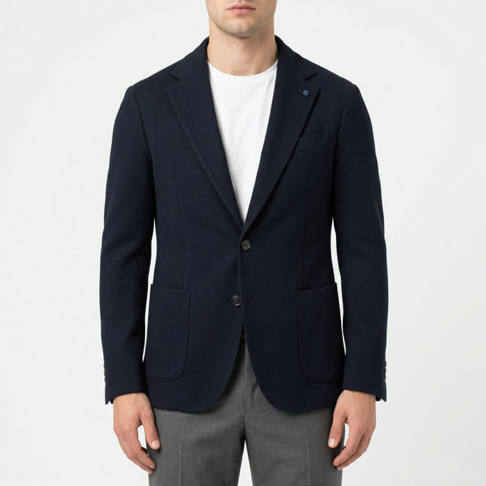 Giacca monopetto nido d'ape