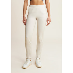 Pantaloni in jersey con apertura tasche animalier