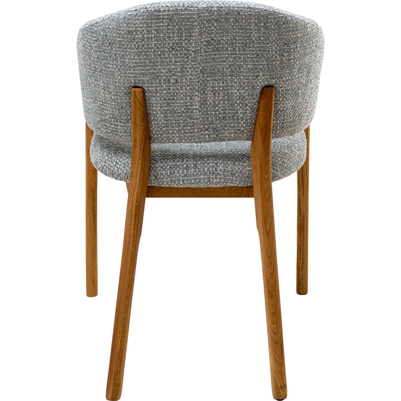 Chaise avec accoudoirs August Melange bleue Kare Design