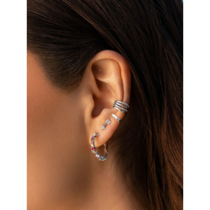 Orecchino Stellar Colors in Argento