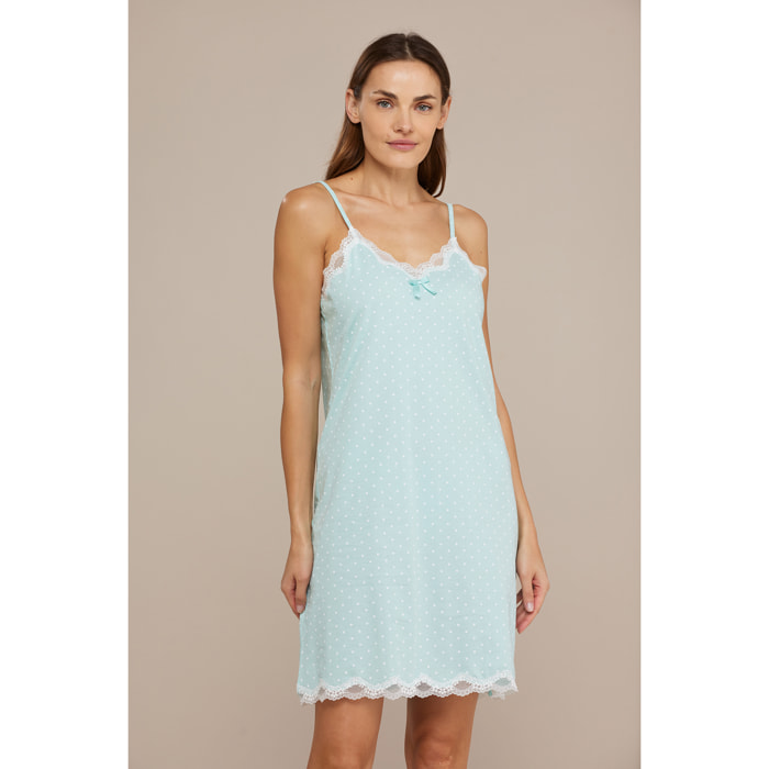 Camicia da notte donna cotone sissi dots Noidinotte