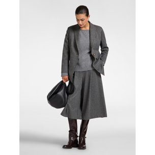 Elena Mirò - Blazer jacquard de rayas - Gris