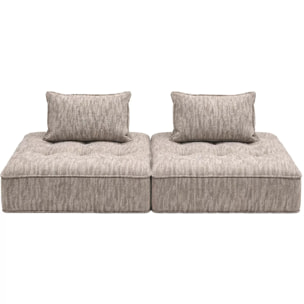 Canapé Portofino 2 places gris Kare Design