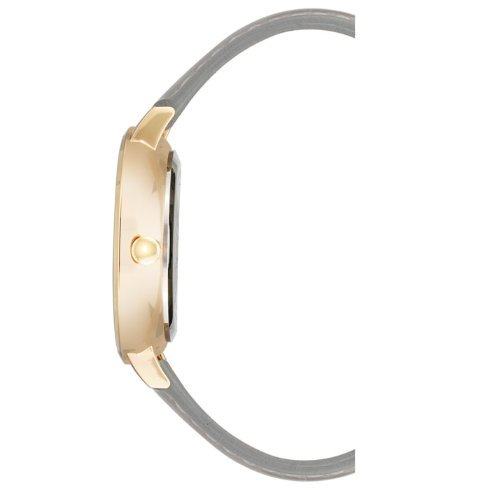 Reloj Nine West NW-2554GYGY Mujer Analogico Cuarzo con Correa de Cuero