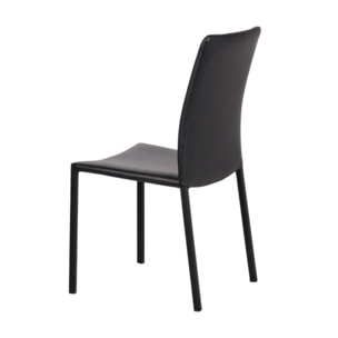 Chaise en simili empilables - 3 coloris - SANDY 2