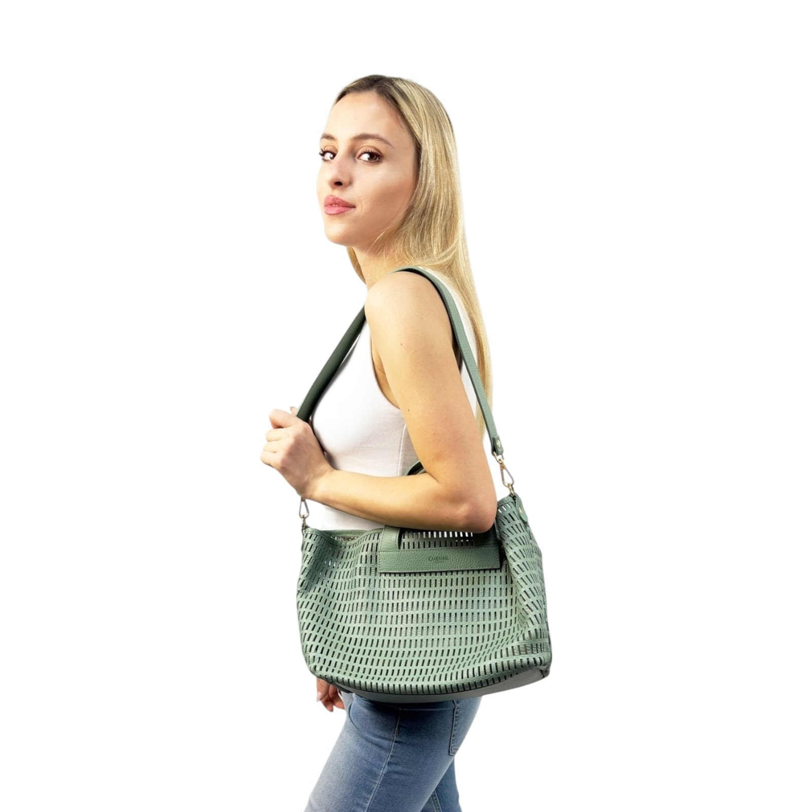 Bolso de Mano Cheval Firenze Ocean Verde Salvia