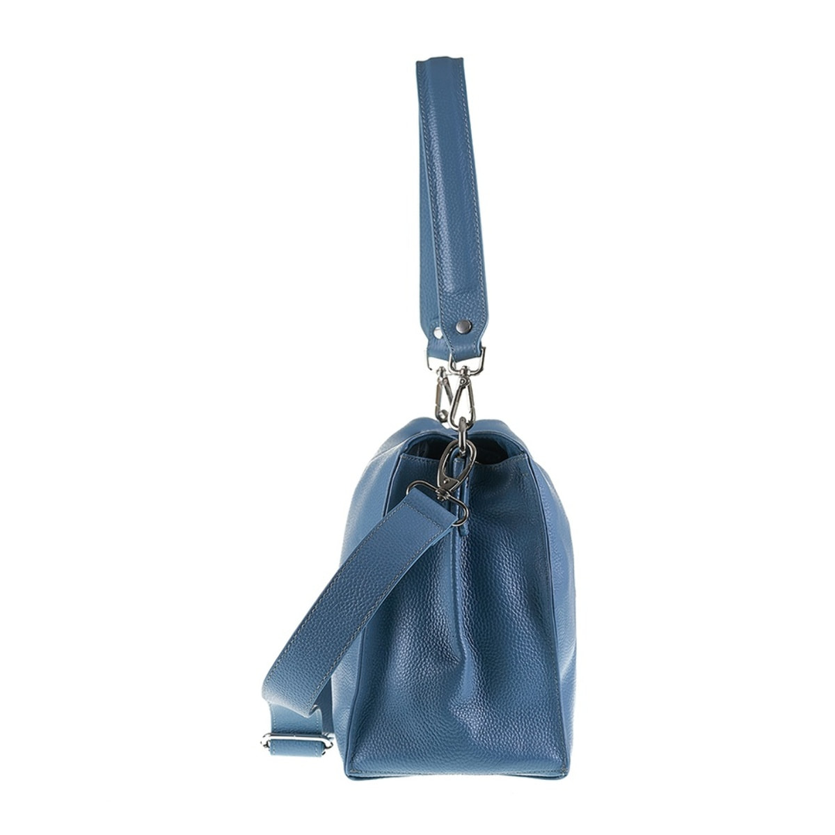 Borsa a spalla da donna Made in Italy - Modello Celeste Plus - 100% pelle - 28.0 x 24.0 x 15.5 cm