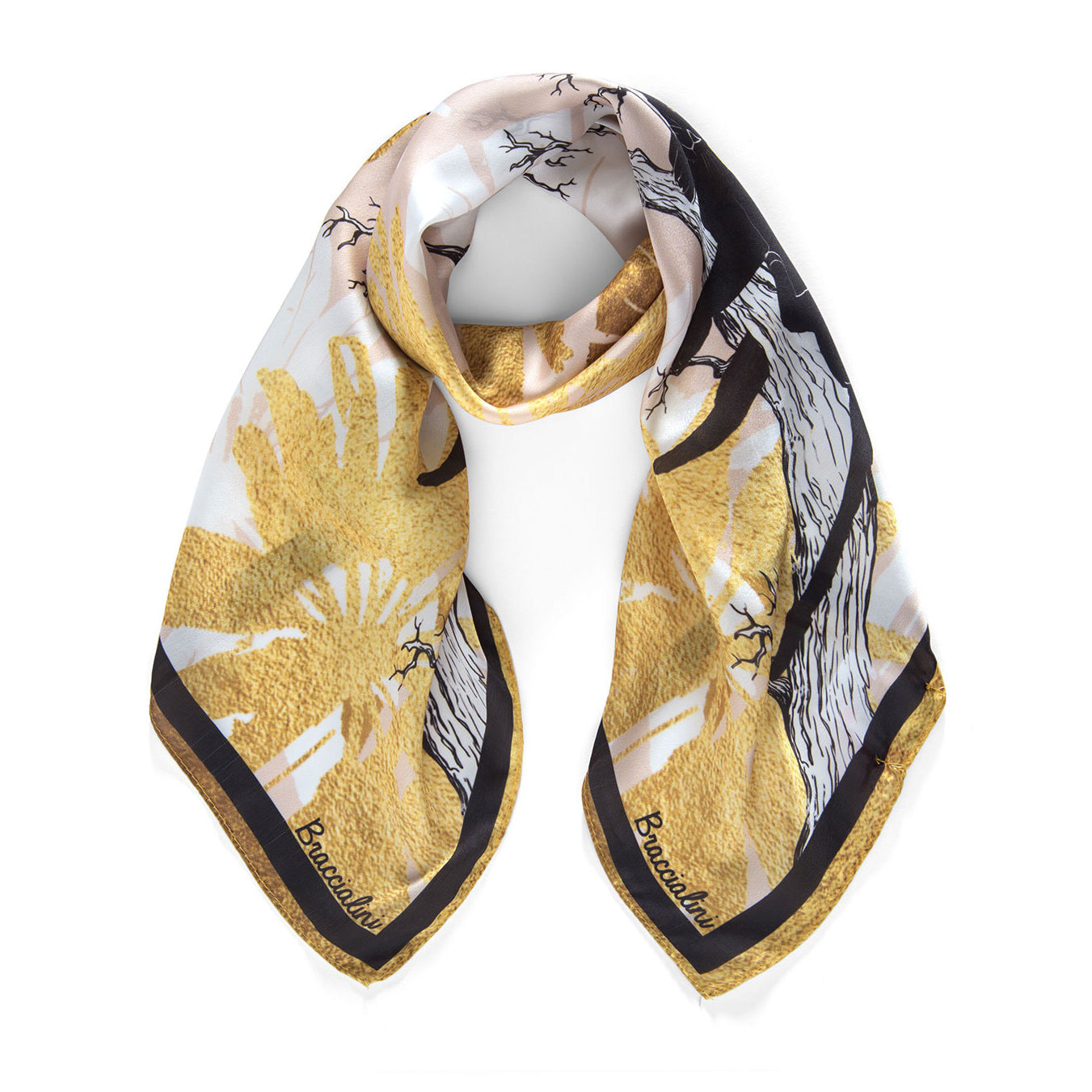 Foulard da donna Textile Polyester 0x90x90 cm