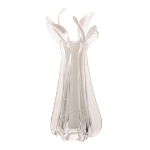 J-Line Vase Serena - verre - blanc