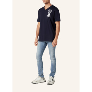 PHILIPP PLEIN T-Shirt V-Neck SKULL