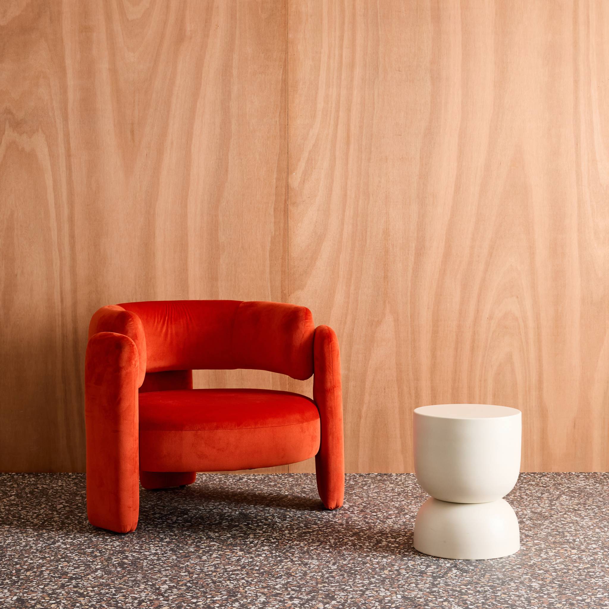 Table d'appoint, bout de canapé, table de chevet métal Ø32 x H42cm MADI