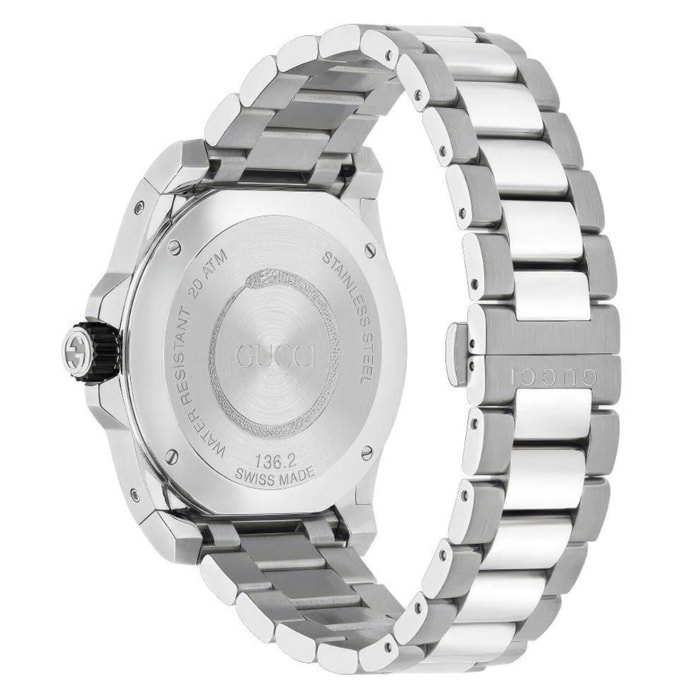 Reloj Gucci YA136218 Hombre Analogico Cuarzo con Correa de Acero inoxidable