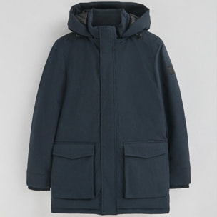 Parka Mitte azul marino con logo Polo Club