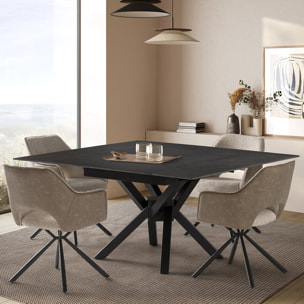 Table à manger extensible carrée céramique - ZOA