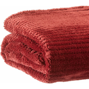 Plaid saya 100% polyester cerise