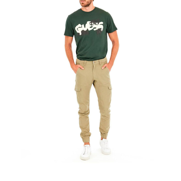 Pantalon - coupe slim - beige