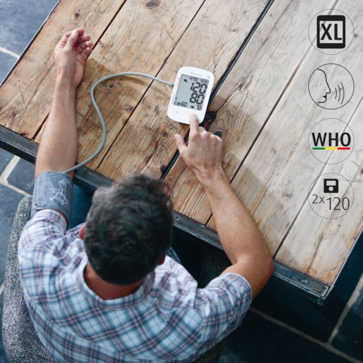 Tensiomètre MEDISANA de bras parlant BU535