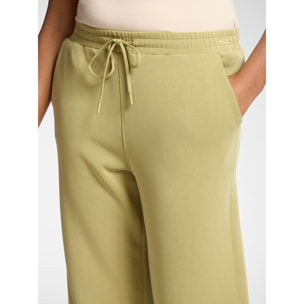 Elena Mirò - Pantalones palazzo en scuba - Verde claro