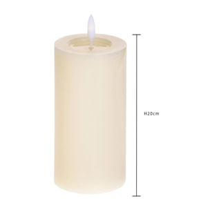 Candela cera - Pezzi 4 - 7,5xH20x7,5cm - Bianchi Dino SpA