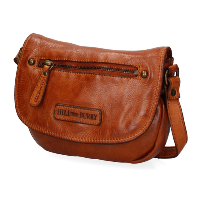 Borsa a tracolla  da uomo In Vera pelle Made in Italy 21x17x4,5 cm