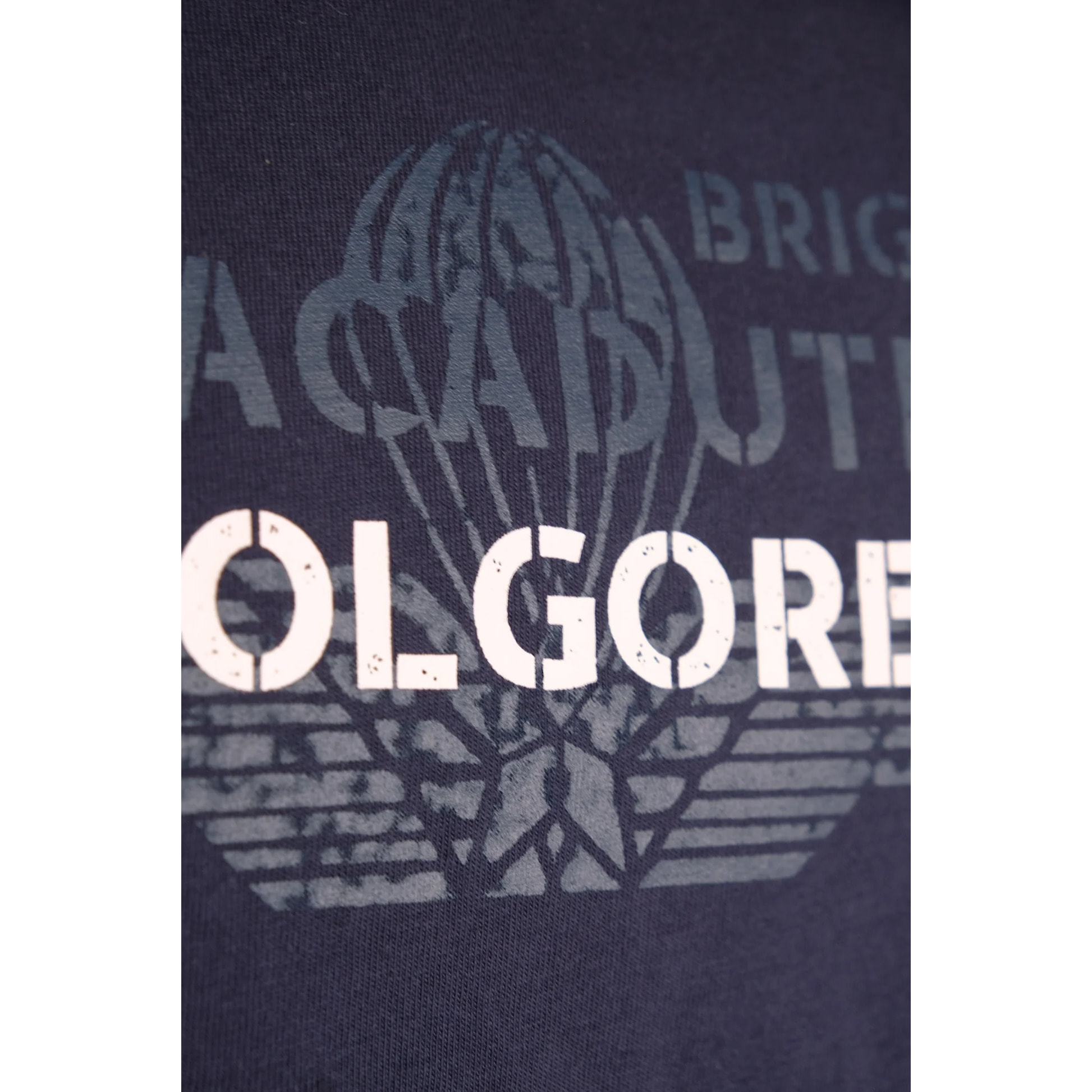 T-shirt Folgore blu in cotone uomo