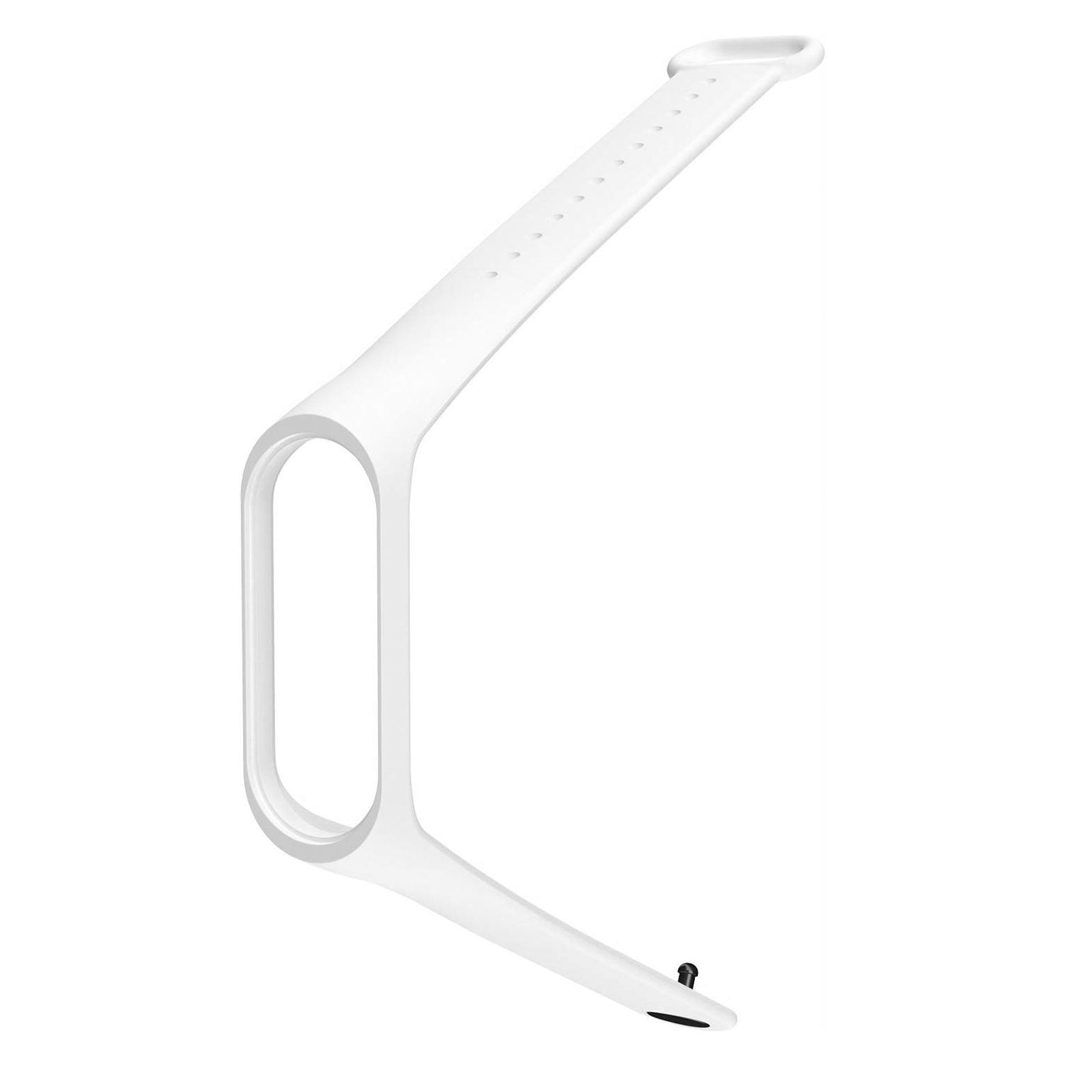 DAM Correa de silicona Compatible con Xiaomi Band 25x1x2 Cm. Color: Blanco