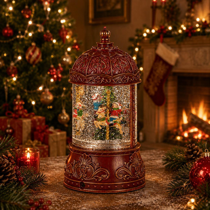 Carossello natale con led+musica+movimento - Pezzi 1 - ALTRO - Bianchi Dino SpA
