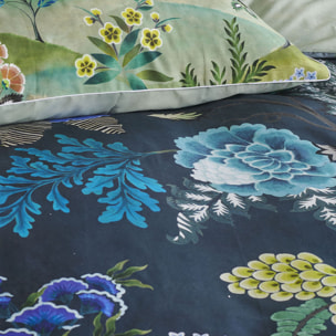 Housse de couette imprimée en percale de coton, BROCART DECORATIF, Multicolore