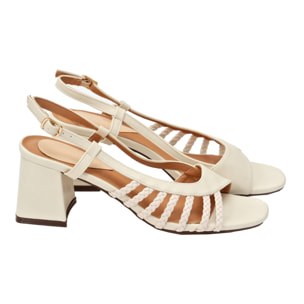 Sandali cinturino regolabile - tacco 7,5 cm