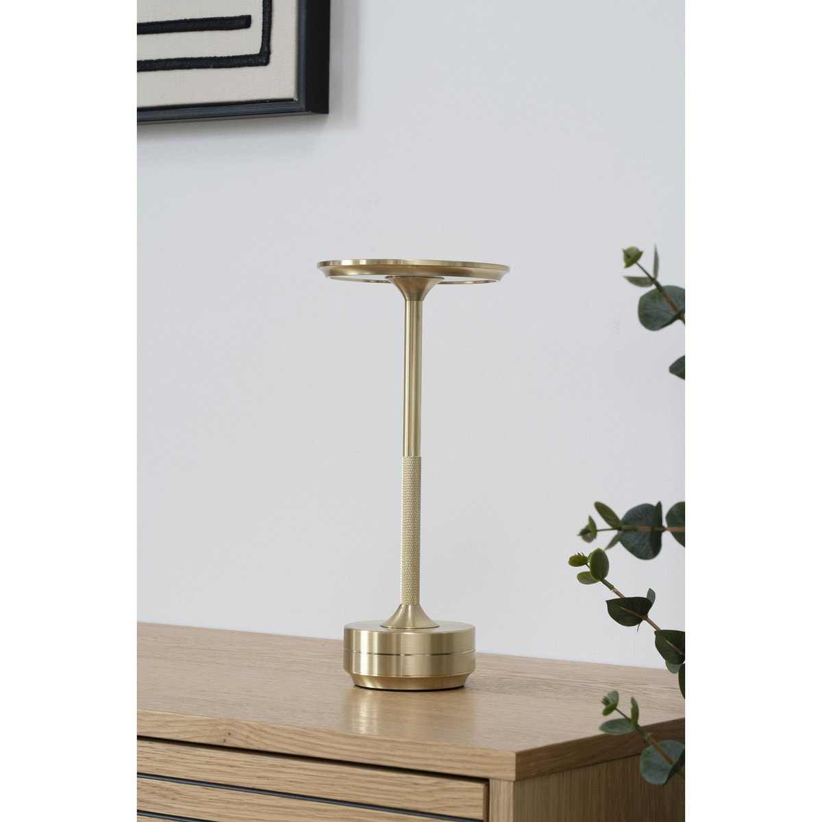 Lampada da tavolo Lyneham ricaricabile in alluminio ottone