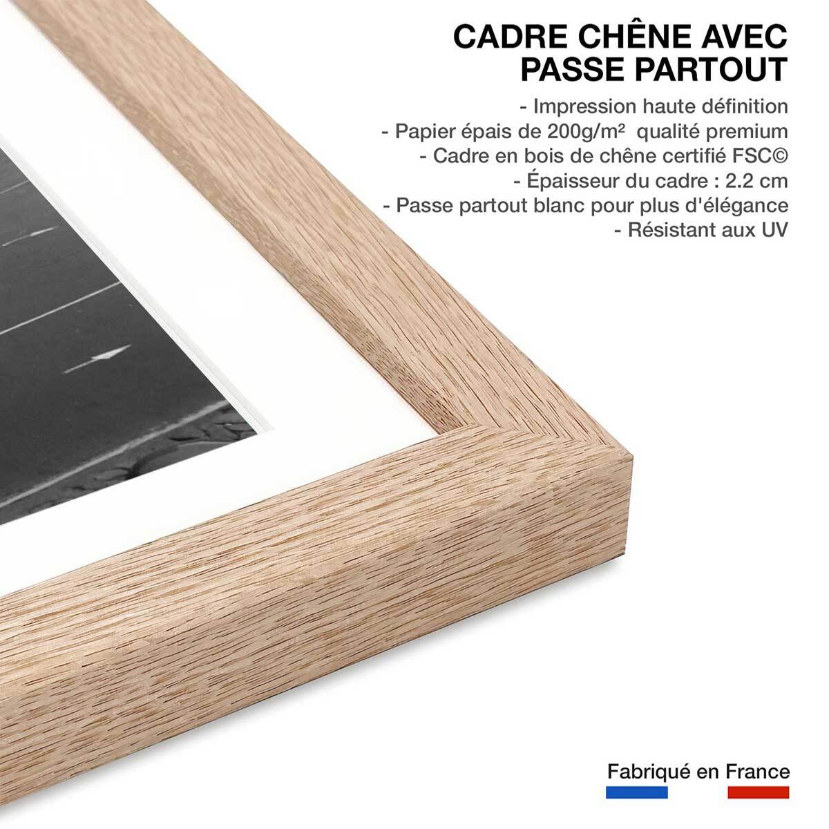 Affiche retro Rome, le colysée Photo de 1963 Affiche sous cadre bois