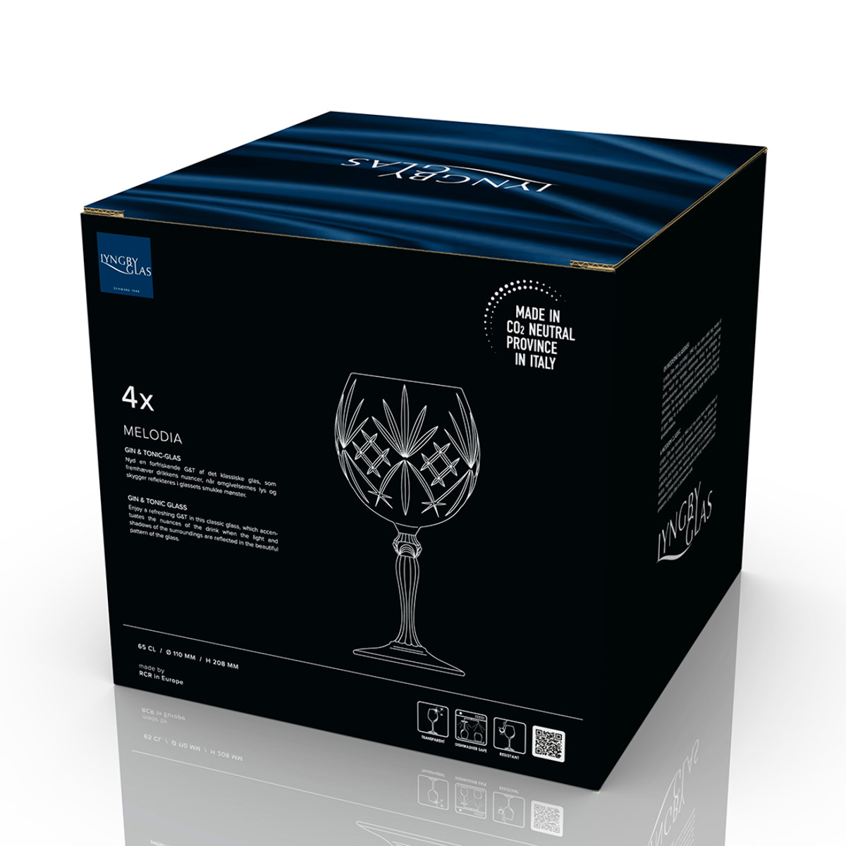 Set de 4 verres à gin tonic Melodia 65 cl