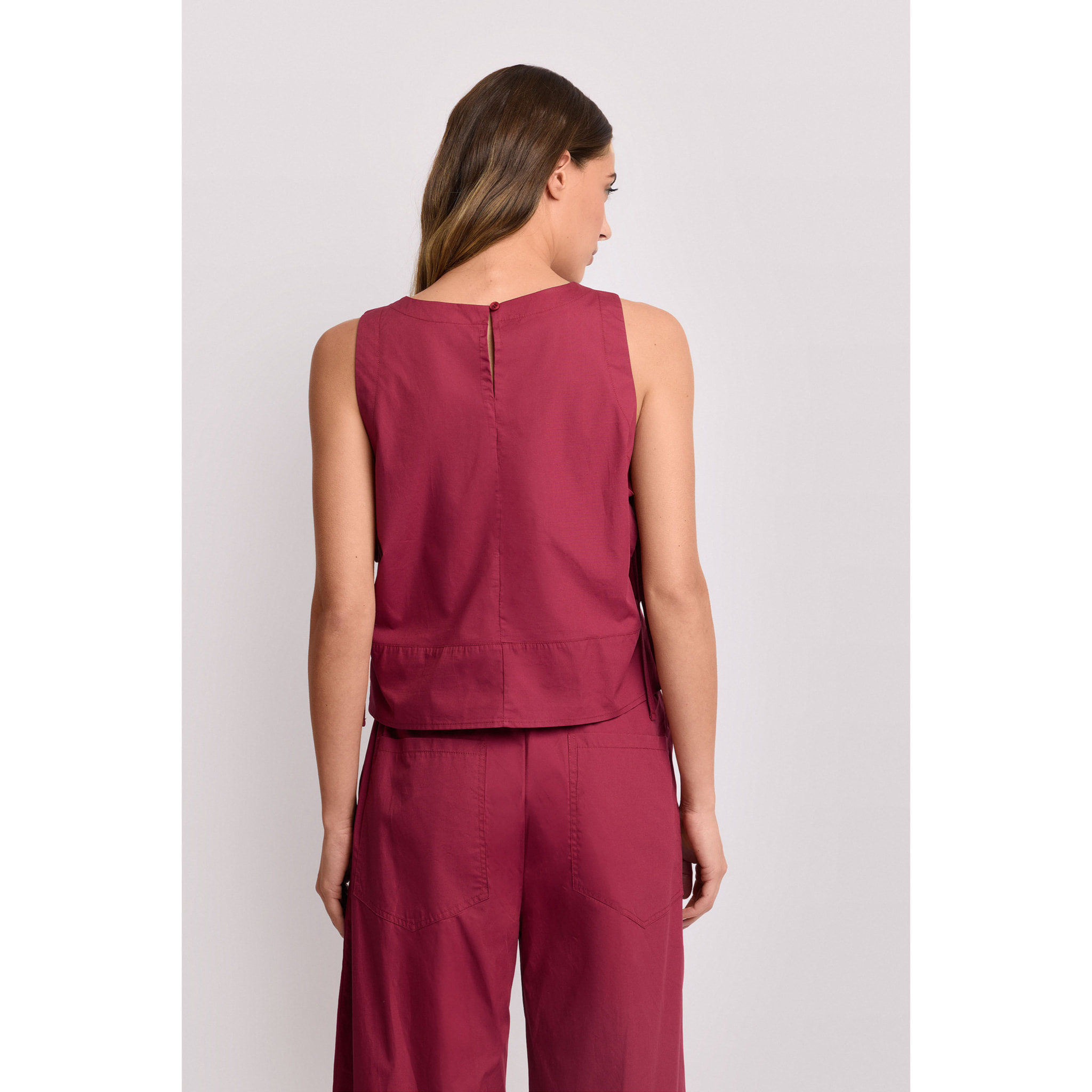 Kocca - Top con scollo bateau Donna, Tinta unita, Girocollo