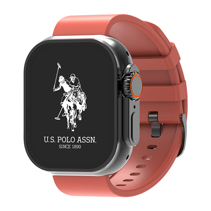 Smartwatch U.S. Polo Assn. In silicone rosso