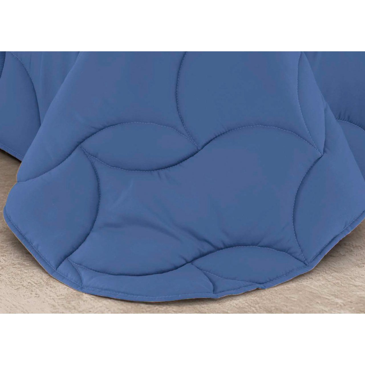 Trapunta Invernale 300gr Bicolore Hilary Blu- Azzurro